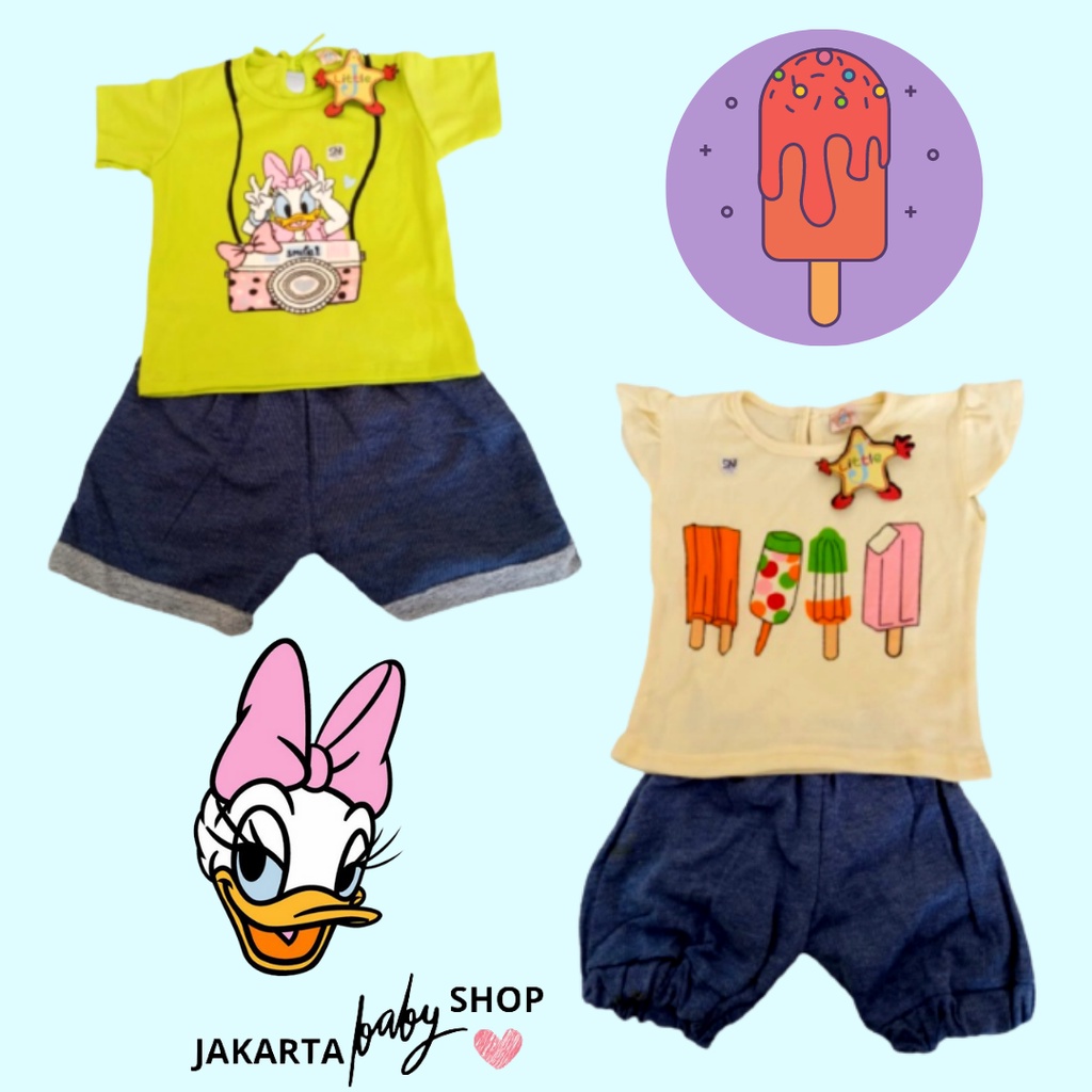 SETELAN BAJU FASHION ANAK/BAYI LITTLE J ALL SIZE USIA 6 - 24 BULAN 640500