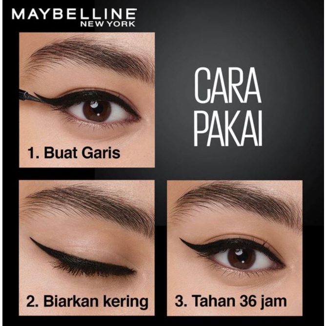 ☘️Yuri Kosmetik☘️ Maybelline Eyeliner Tattoo High Impact (Hyper Impact Versi New)