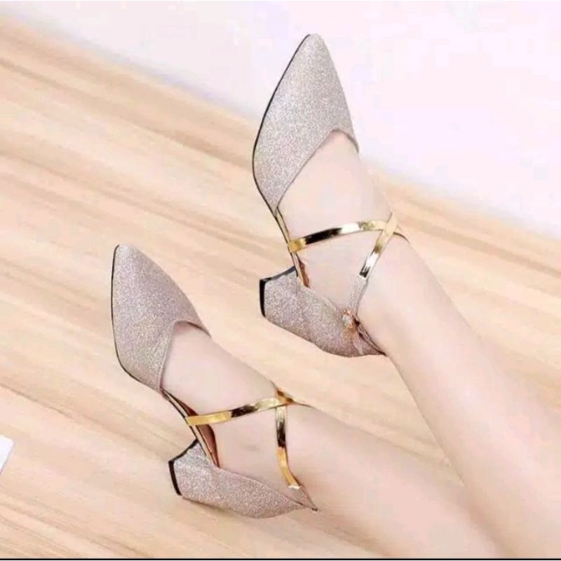 HIGH HEELS REMAJA GLITER TERBARU TERLARIS