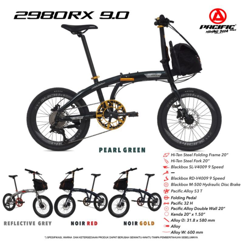 Sepeda Lipat 20 Inch Pacific 2980 rx 9.0 Hydraulic