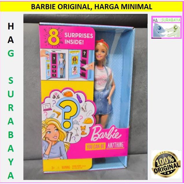 FALSH SALE Boneka Mattel Barbie Surprise B Career Doll