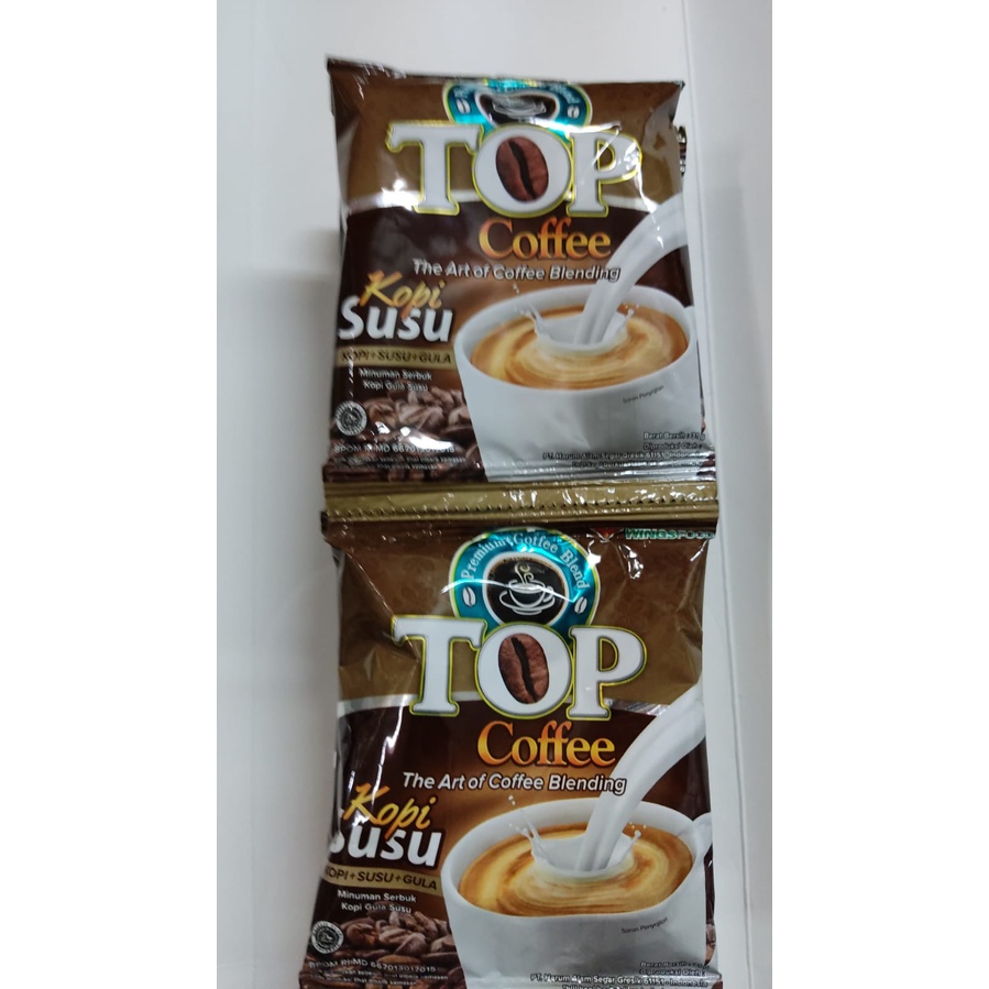 

TOP COFFEE KOPI SUSU renceng (10+2)pcs x 31gr