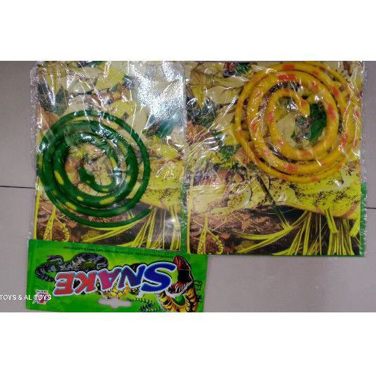 MAINAN HEWAN ANIMAL REPTIL ULAR MAINAN ULAR rubber snake murah