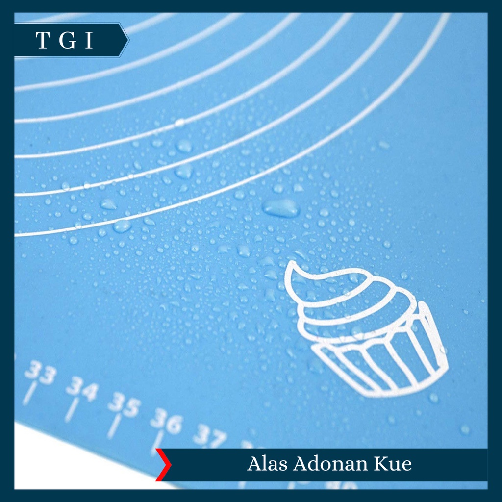 TGI - ALAS ADONAN KUE SILICONE BAKING PASTRY SILIKON MAT ANTI LENGKET BESAR KECIL BAGUS PREMIUM