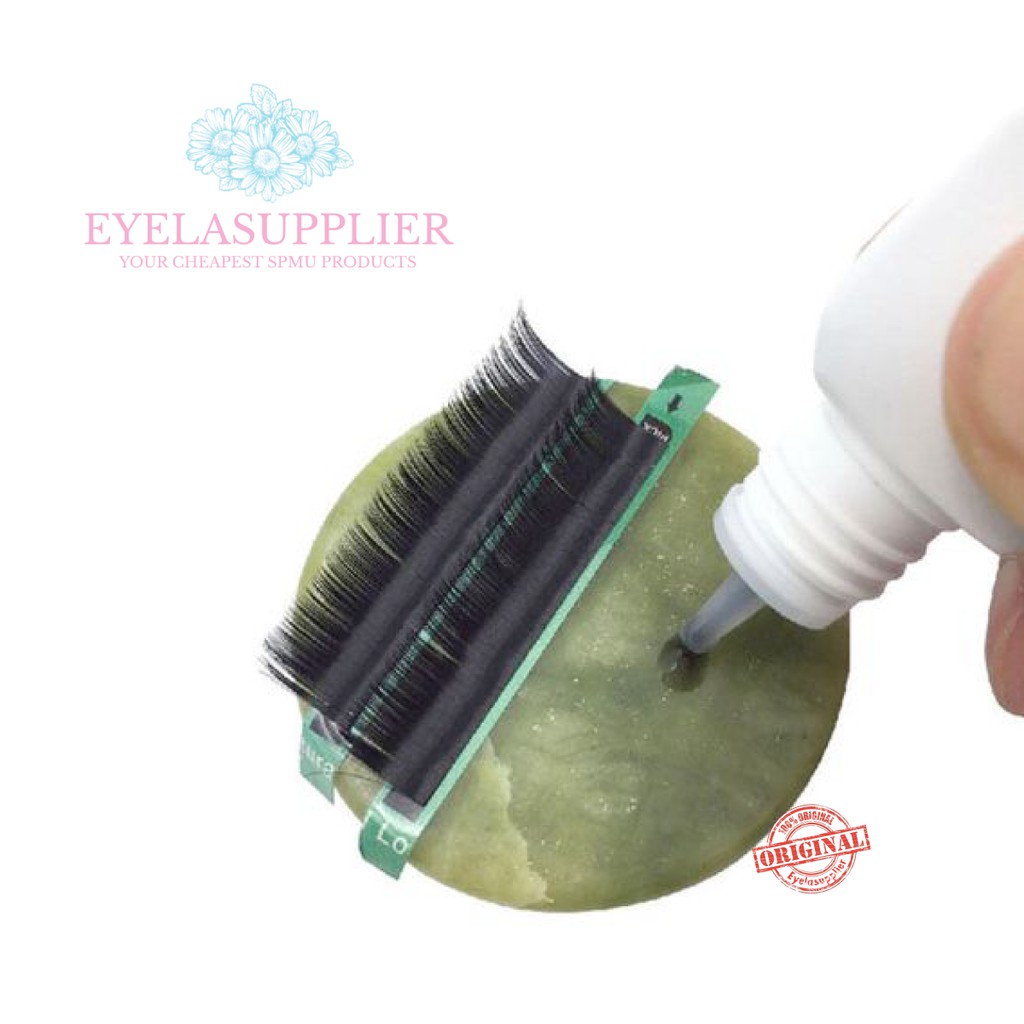 Jade Stone Palet Giok Pallet Kristal Stand Holder Eyelash Extension Glue Holder Tempat Lem