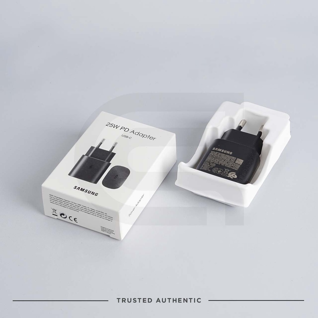SAMSUNG USB C POWER ADAPTER 25 WATT HITAM ORIGINAL BERGARANSI