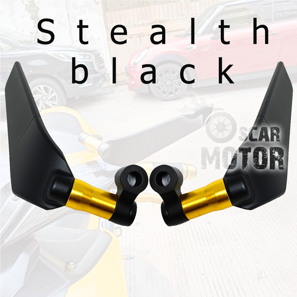 SPION WINGLET FULL CNC STEALTH BLACK UNIVERSAL TOMOK PNP SEMUA MOTOR motor