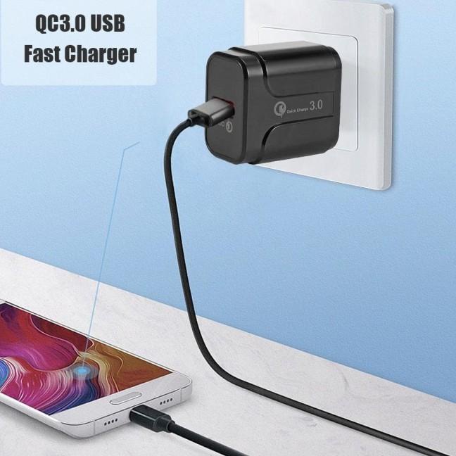 ← Qualcomm Quick Charge 3.0 Adaptor Fast Charging Charger Hp QC3.0 LZ023 - QC398 HITAM ♪