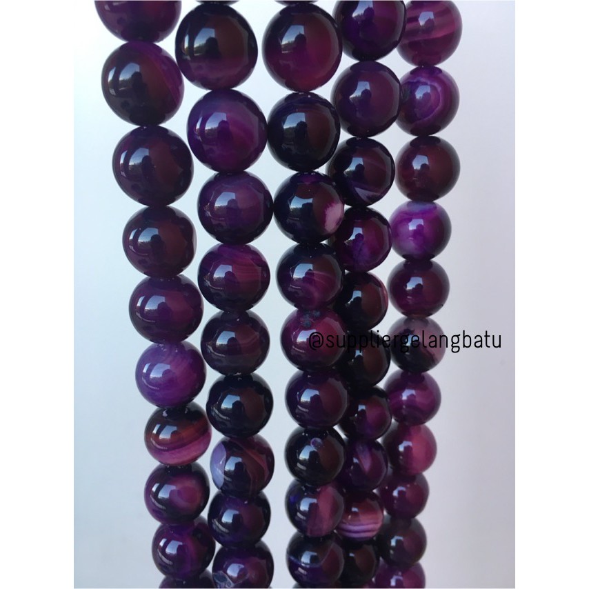 bahan batu kecubung kampung 16mm amethys stone aksesoris pria wanita pernak pernik fashion unisex