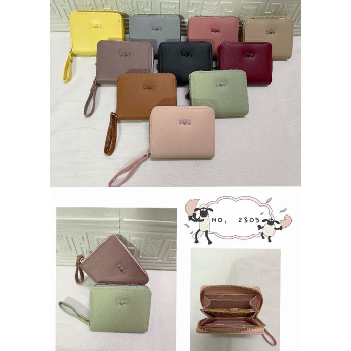 Dompet Resleting Satu Kecil Ribbon Polos Motives Wanita #2305