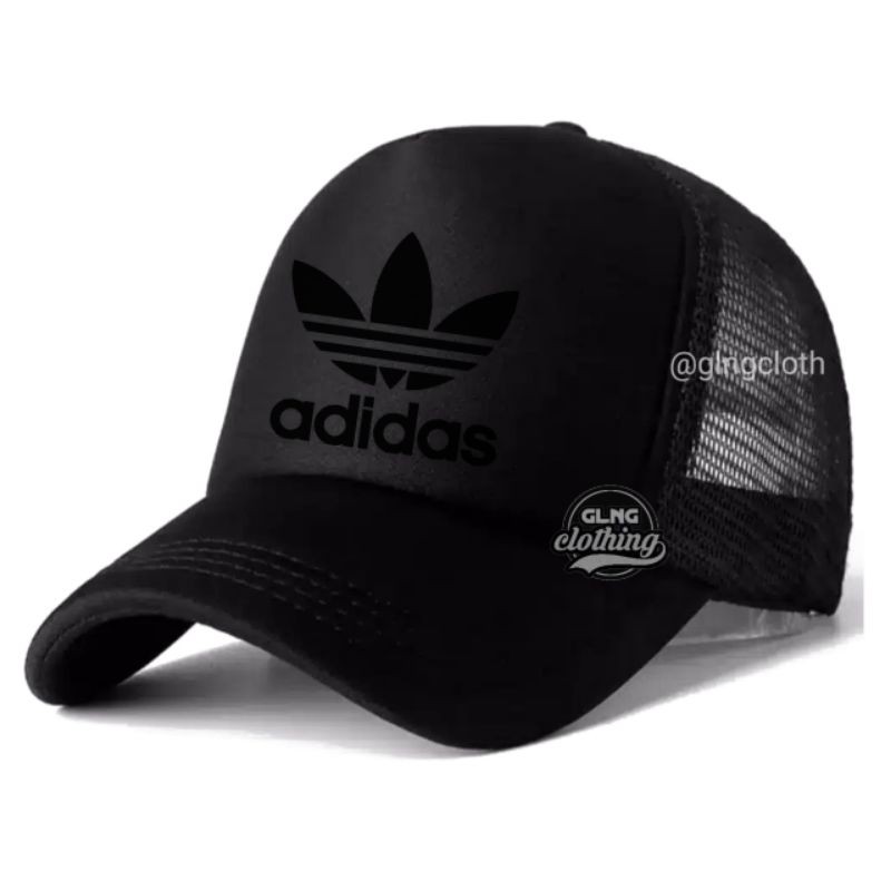jual-topi-adidas-full-black-topi-trucker-adidas-logo-full-black
