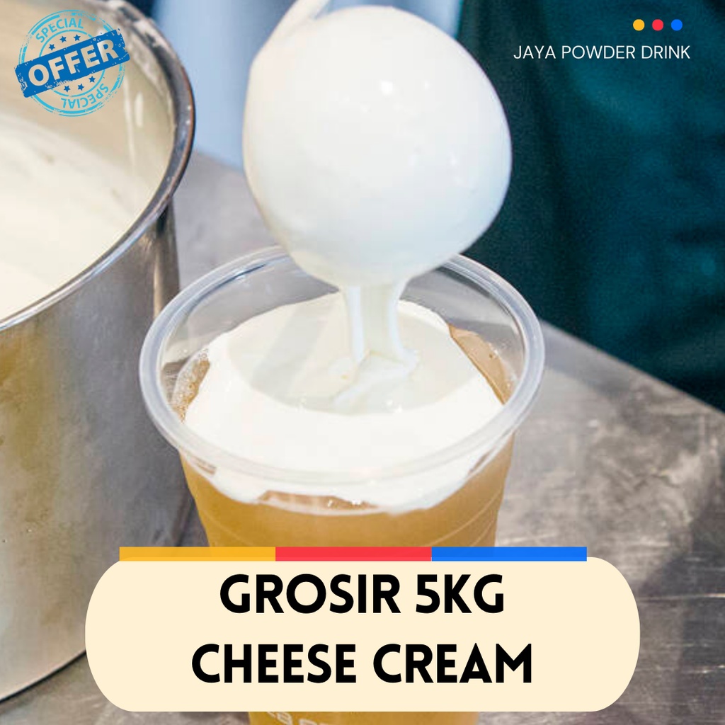 

GROSIR PREMIUM Cheese Cream 5Kg / Cream cheese 5Kg / Cream Cheese Tea Foam / Cream Cheese FOAM / TOPPING CREAM CHEESE TEA / TOPING MINUMAN KEKINIAN / BUBUK CHEESE CREAM / Machiato / Macchiato / Machiatto