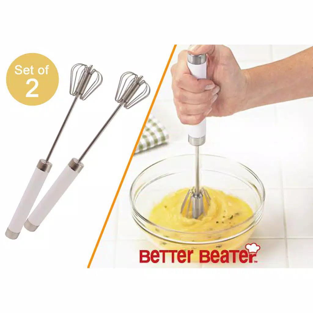 Pengocok Telur Bahan Stainless Manual Mixer ANTI KARAT ORIGINAL