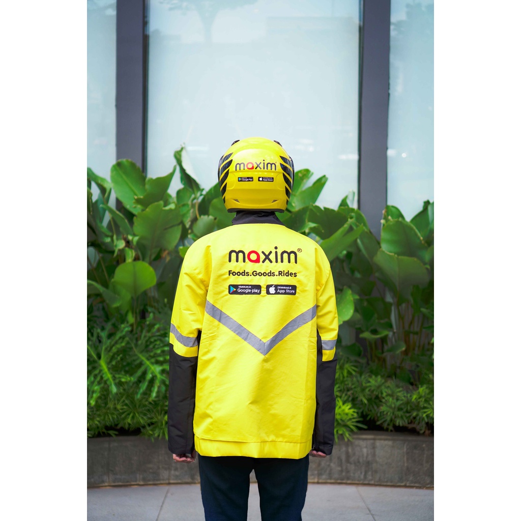 MAXIM - Helm dan Jaket (Maxim - Transportasi Online)