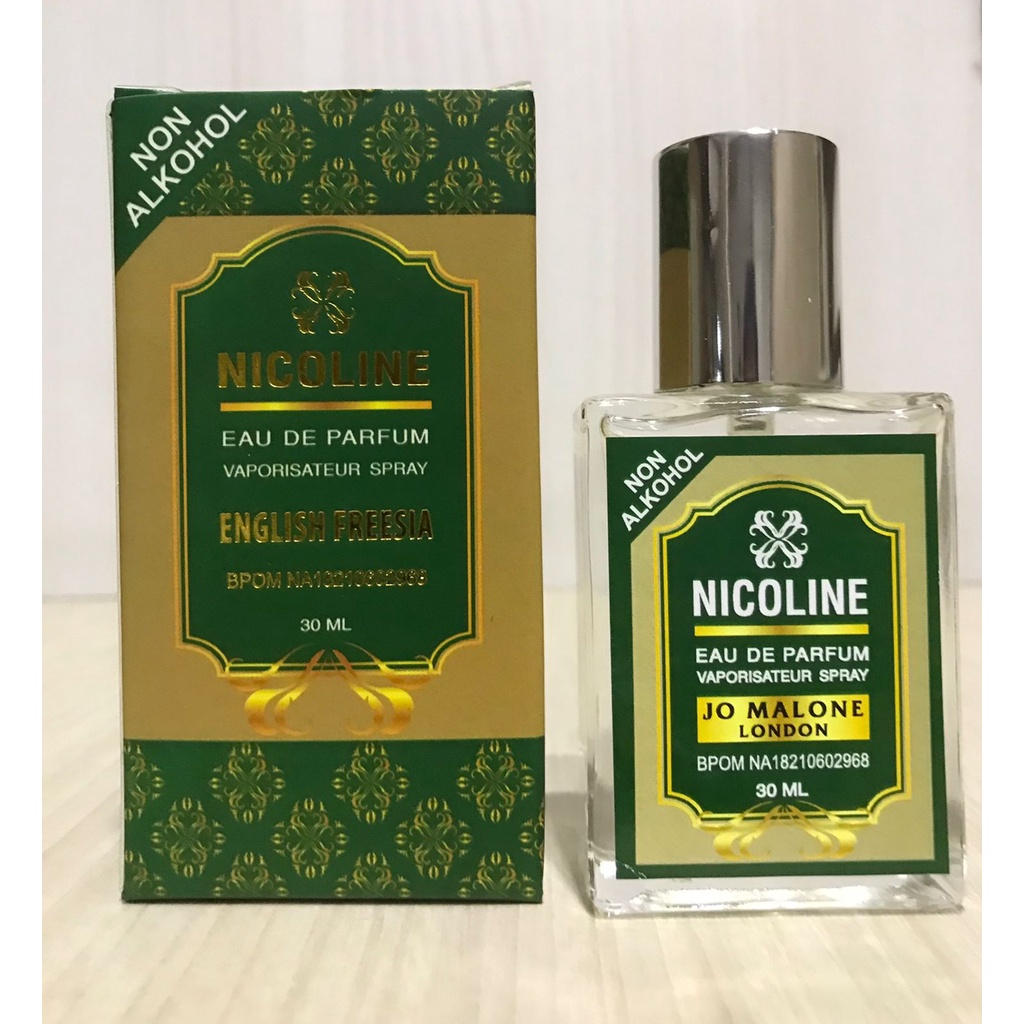 Nicoline Parfum Jo-Malone London / English Freesia Eau De Perfume Pria Wanita Unisex Vaporisateur Spray Alcohol / Non-Alkohol