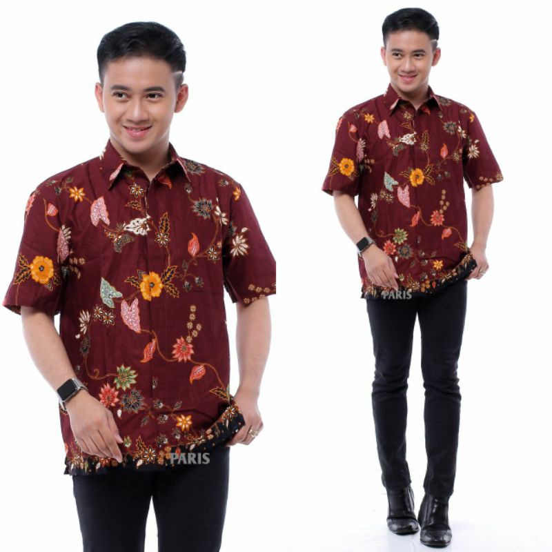 KEMEJA BATIK PRIA LENGAN PENDEK