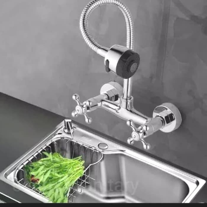 Kran Sink Tembok Panas Dingin