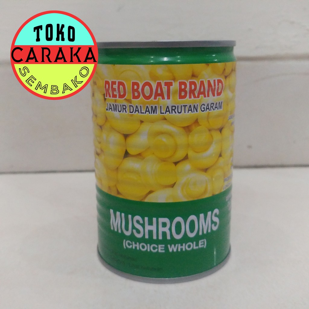 

Jamur Kancing Kaleng Champignons - 425g - Mushroom Red Boat Brand