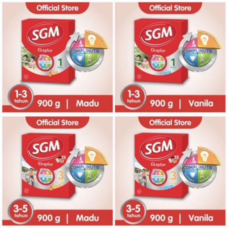 Susu SGM Eksplor 1+, 3+ 900gr, Soya 1-5 700gr