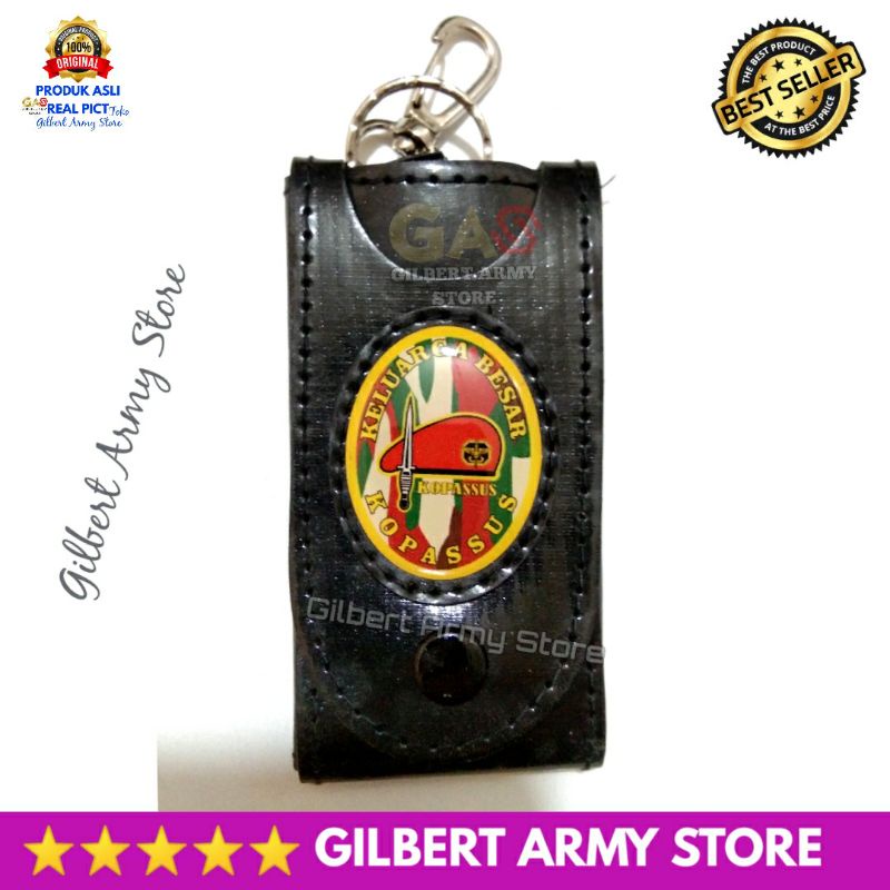 Gantungan Kunci Mobil Motor Dompet Stnk Logo Militer tni Kopasus raider infanteri perbakin Gilbert