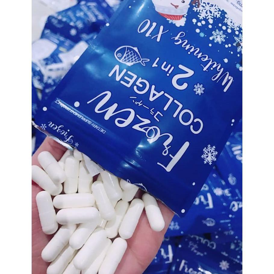 Original 100% Original Whitening Glowing Frozen Collagen Frozen Asli Thailand Eceran 5 - 30 Kapsul