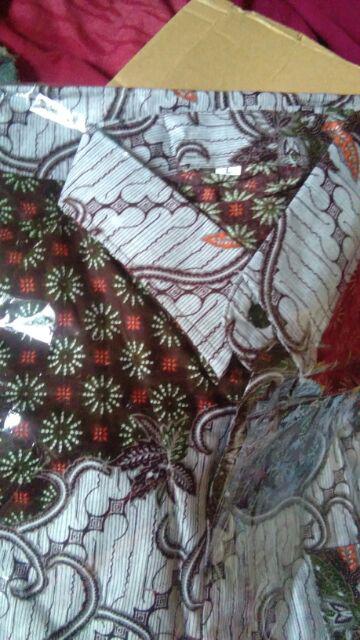 Hot Item Kemeja Hem Batik Pria Pekalongan Terfavorit Lengan Pendek Size M L Xl