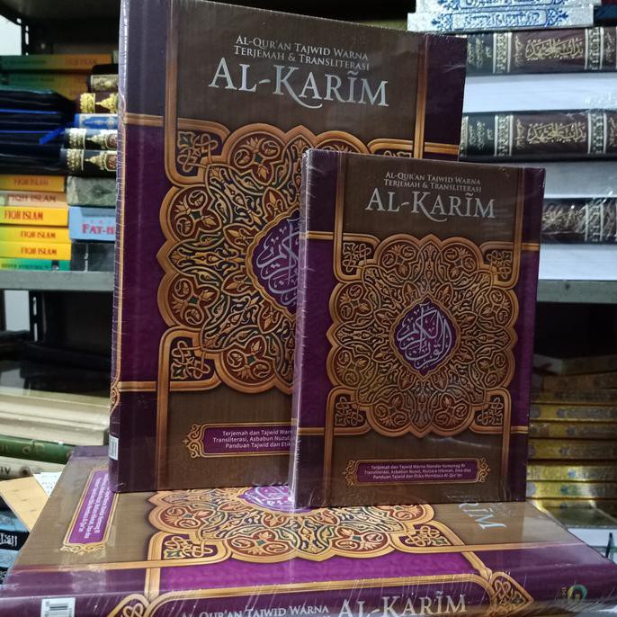 Alquran Tajwid Warna Terjemahan Dan Latin Al Karim : Besar A4