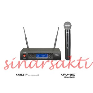 Murah Mic Wireless Krezt KRU 810 ( Single Mic Handheld )