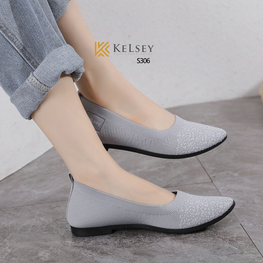 Kelsey Sepatu  Slip On Wanita  / Sepatu Flat Wanita S306 (3PSG 1KG)