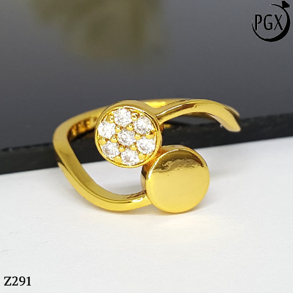 PGX Cincin Xuping Wanita Perhiasan Lapis Emas Aksesoris Fashion Premium - Z291