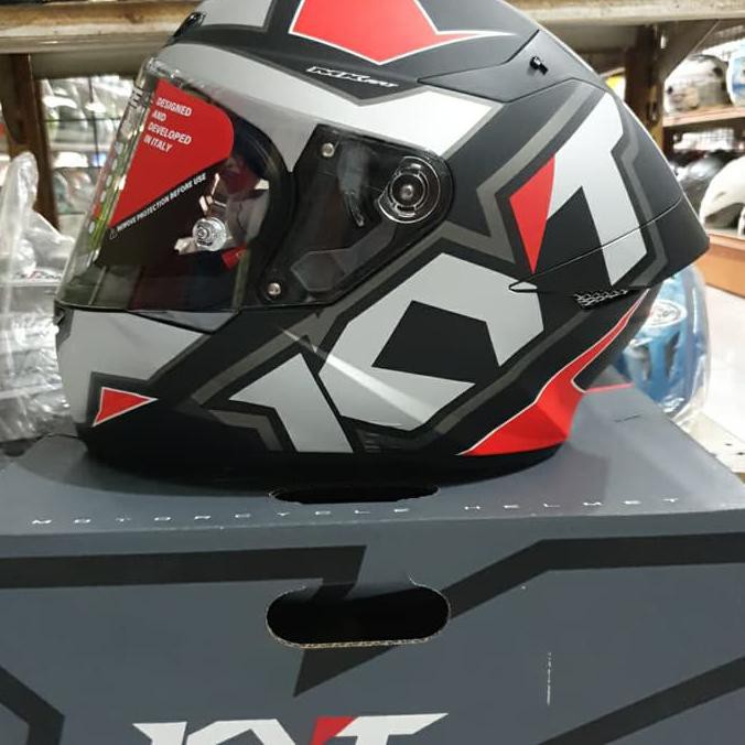 helm fullface KYT TT Course Electron red
