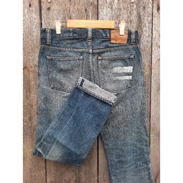 momotaro jeans selvedge 14,8oz size fit 32 blue wash second preloved