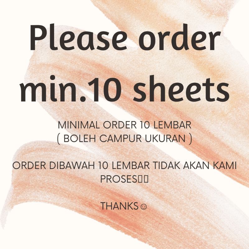 [Minimal 10pc] plastik inner sleeve postcard buku A6