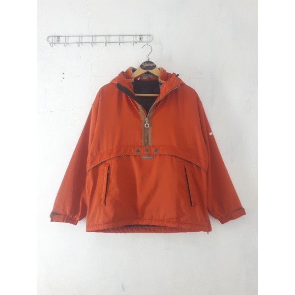 Jaket outdoor mountain down rare belfe half zipper by DESCENTE