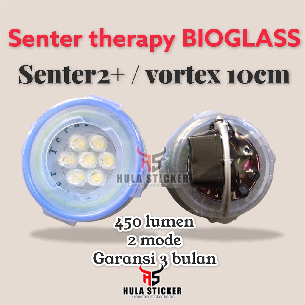Senter Bioglass 2+, 2S, Diamond Shape 10cm 450LUMEN super terang (Garansi 3 Bulan)
