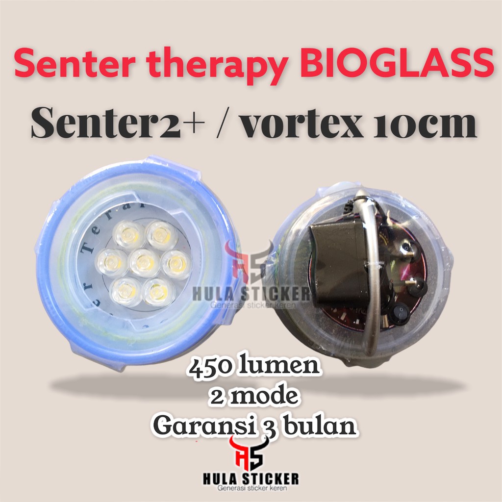 Senter Bioglass 10cm 2+, 2s, dan Diamond Shape dan Vortex (2MODE)