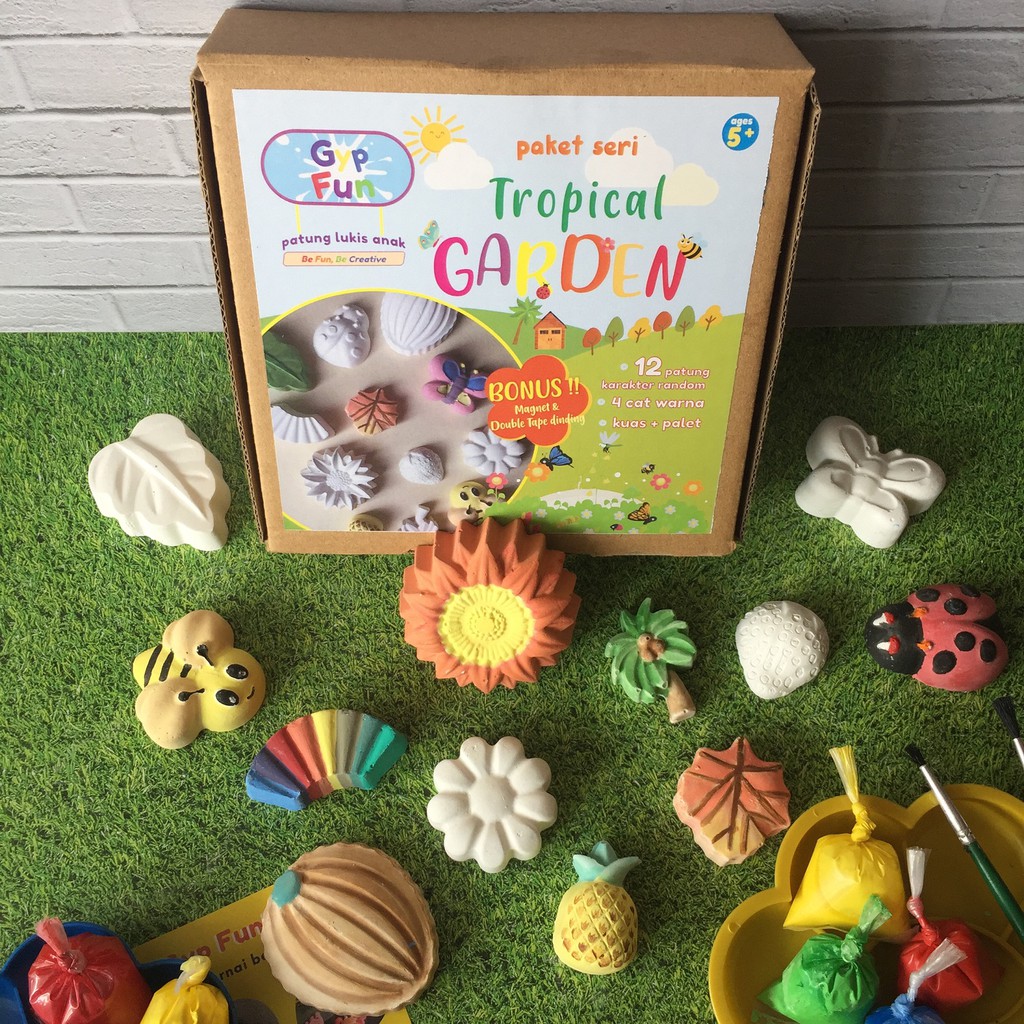  Mainan  Anak Edukasi  GypFun Tropical Garden Mewarnai Aneka 