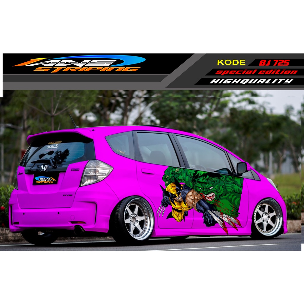 VARIASI STICKER MOBIL HONDA BRIO / JAZZ RS / MOBILIO / AGYA / YARIS / ATOS / STICKER MOBIL