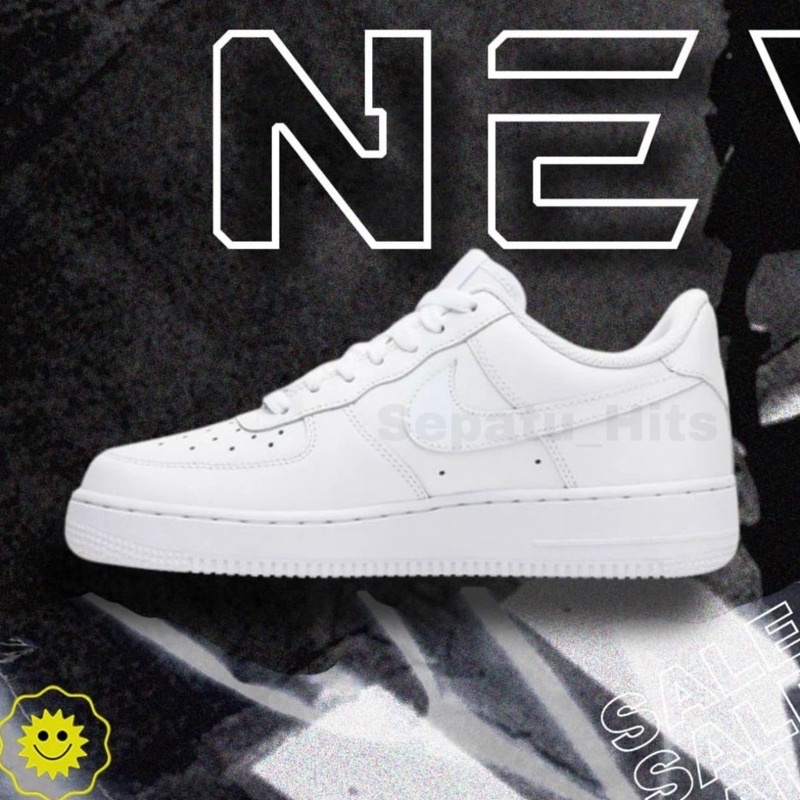 (COD) SEPATU MAN &amp; LEDIES NK3 A1R FORCE FULL WHITE SEPATU PUTIH SEPATU WANITA DAN PRIA SNEAKERS ANAK PEREMPUAN DAN LAKI LAKI MAD LOW TRIPEL WHITE SEPATU PENDEK SEPATU KASUAL SEPATU PUTIH POLOS