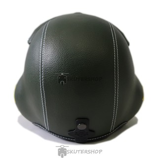 Helm Handmade Dewasa Model Pilot Kulit Berkaca Riben Motif Helm Handmade Dewasa Model Pilot Kulit Berkaca Riben Motif