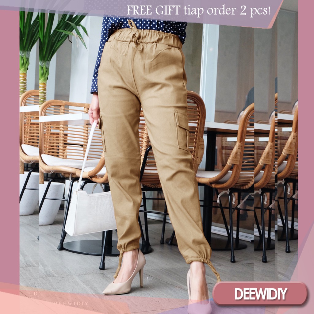 CELANA PANJANG CASUAL WANITA - NAURA PANTS DEEWIDIY