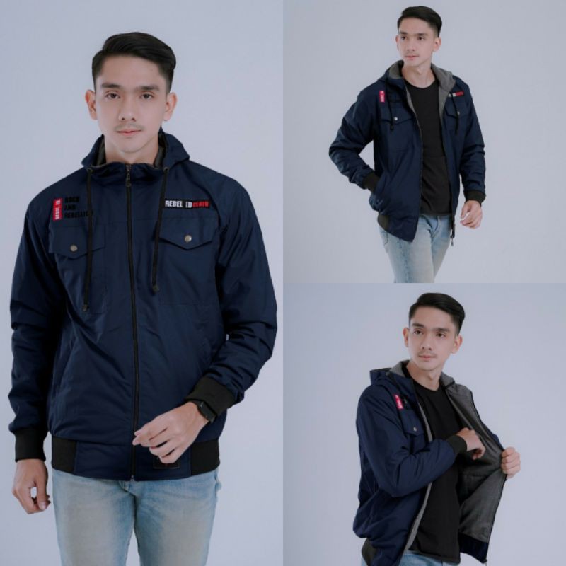 Jaket Pria Semi Parka Rebel Id