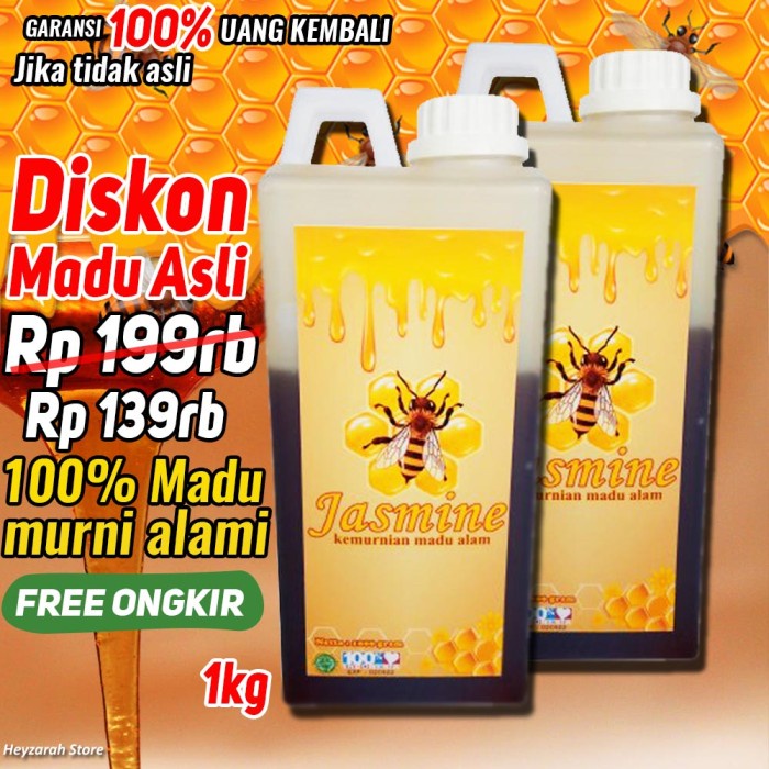 

1Kg Madu asli 100% madu hutan alami madu jasmine Madu Hutan Multiflora