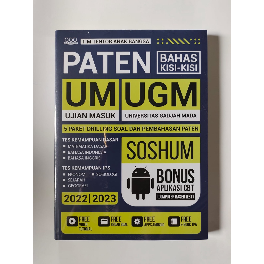 Buku Paten Bahas Kisi-Kisi UM UGM SOSHUM 2022 / 2023 - Tim Tentor Anak Bangsa Ar Ruzz Media - Buku L