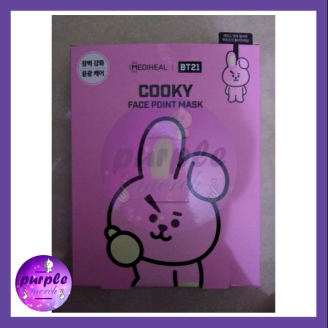 Download Mediheal X Bt21 Face Mask Cooky Masker Wajah Shopee Indonesia PSD Mockup Templates