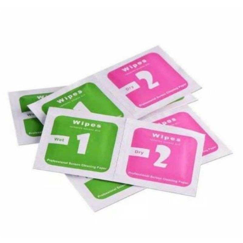 JG - Tissue Tempered Glass Wipes Wet dan Dry Tisu Tisue Pembersih Layar Kaca HP