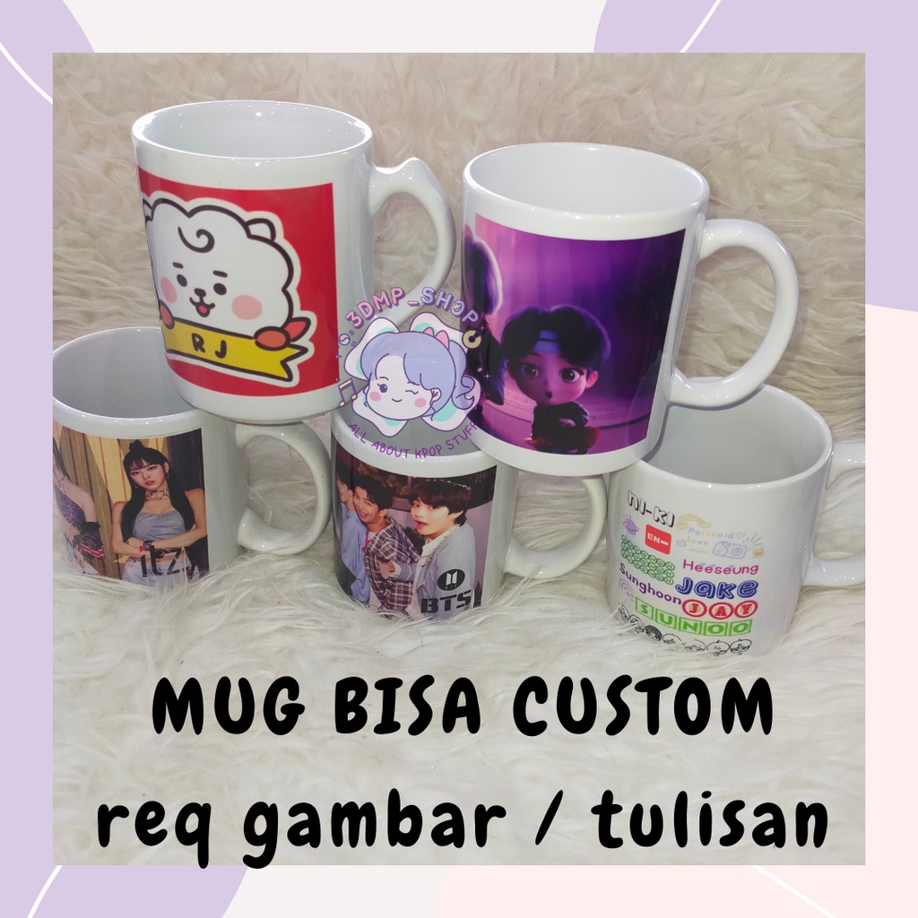 [MOHON TAMBAH BUBLE WRAP] MUG GELAS CANGKIR CUSTOM REQUEST GAMBAR