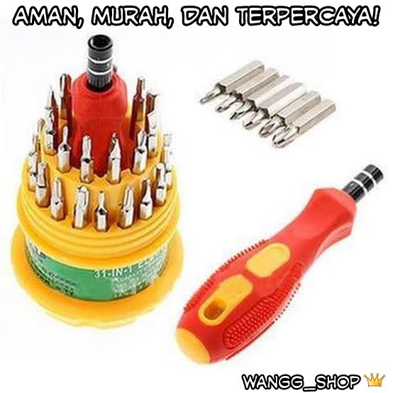 PAKETAN OBENG SET 31 IN 1 MULTIFUNGSI / PRECISION MULTIFUNCTIONAL SCREWDRIVER