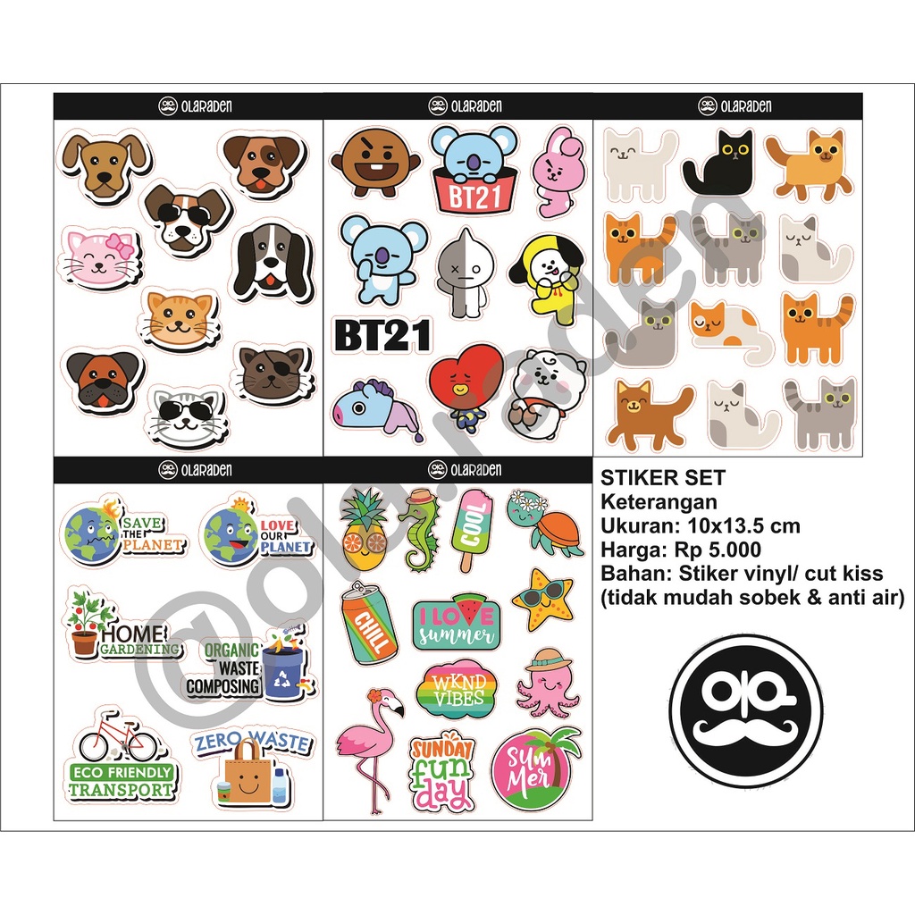 Jual Stiker Aesthetic Set Stiker Scrapbook Stiker Jurnalstiker Hp Laptop Sticker Tumblr 4077