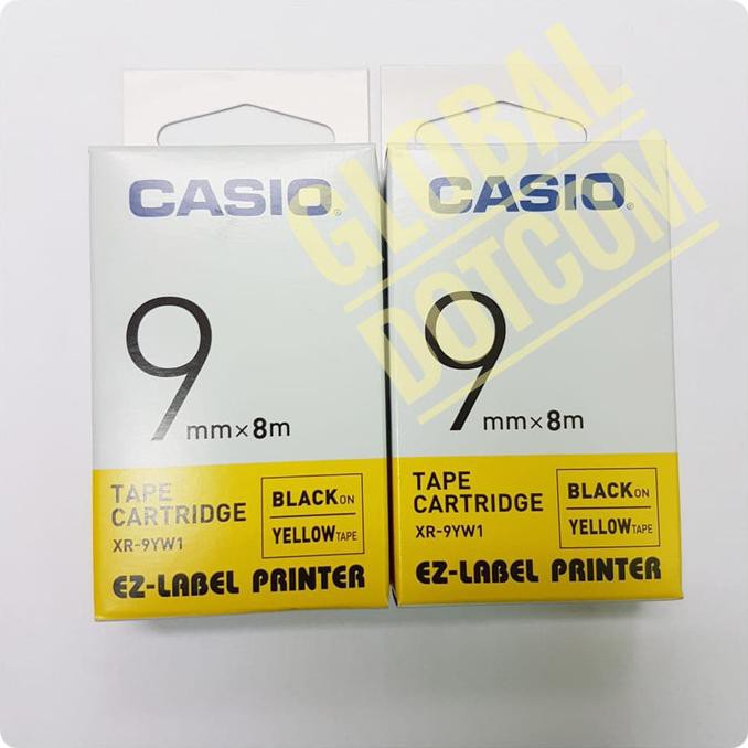

EZ LABEL TAPE CASIO 9MM BLACK INK YELLOW